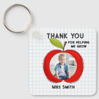 Big RED apple it takes a big heart photo card