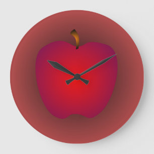 Big Red Apple Wall Clock