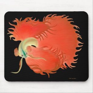 Big Red Betta Fish Mousepad