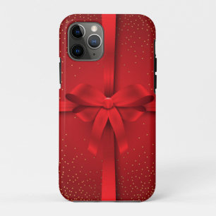 Big Red Bow Christmas Holidays Gift iPhone 11 Pro Case