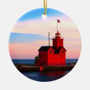 Big Red Ceramic Ornament
