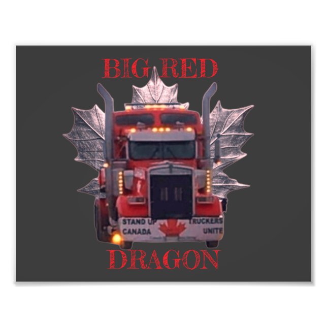 BIG RED DRAGON PHOTO PRINT (Front)