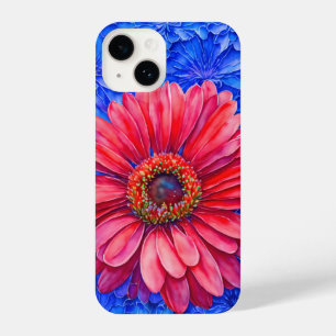 Big Red Gerbera Daisy Art Phone Case