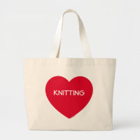 Big Red Heart Customisable Bag (Long Text)