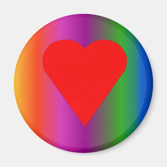 Big Red Heart Magnet (Front)