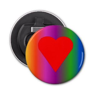 Big Red Heart Magnet Bottle Opener