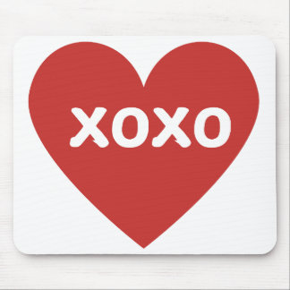 Big Red Heart Mouse Pad