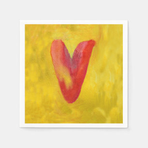 Big Red Heart Napkin