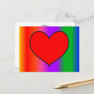 Big Red Heart Postcard