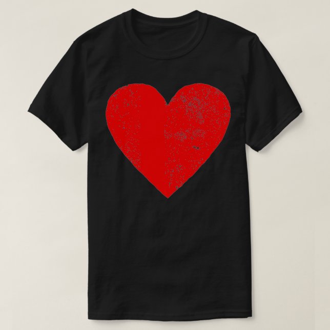 Big Red Heart  Valentine's Day Premium  T-Shirt (Design Front)