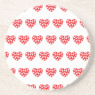 Big Red Heart With Little Hearts Coaster