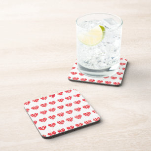 Big Red Heart With Little Hearts Coaster