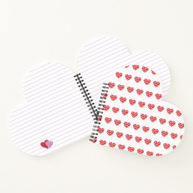 Big red heart with little hearts notebook (Inside)