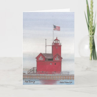 Big Red Lighthouse, Holland, Michigan Card