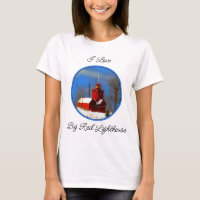 Big Red Lighthouse Painting - Original Art