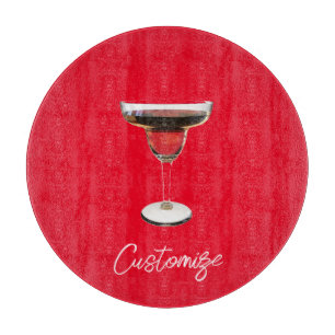 Big Red Margarita Cocktail Drink Thunder_Cove Cutting Board
