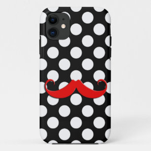 Big red moustache iPhone 11 case