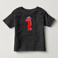 Big Red Number 1 with Happy Birthday