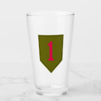 Big Red One pint glass