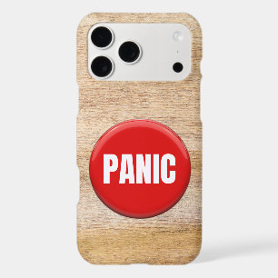 Big Red Panic Button Funny Joke Fear Stress