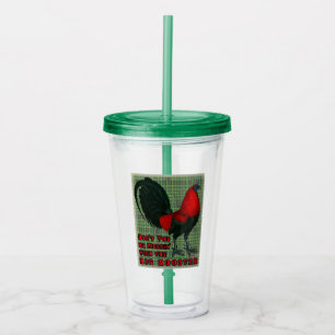 Big Red Rooster Acrylic Tumbler