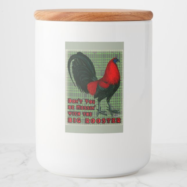 Big Red Rooster Food Label (Front)