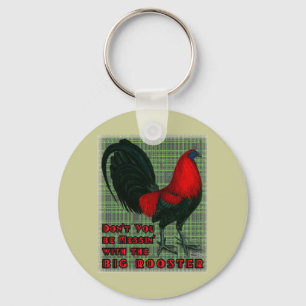 Big Red Rooster Key Ring