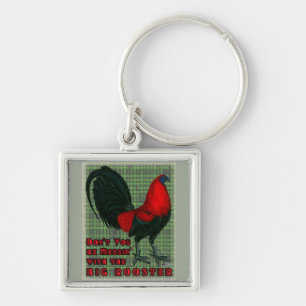 Big Red Rooster Key Ring