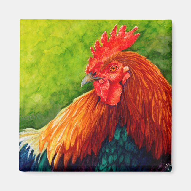 Big Red - Rooster Magnet (Front)