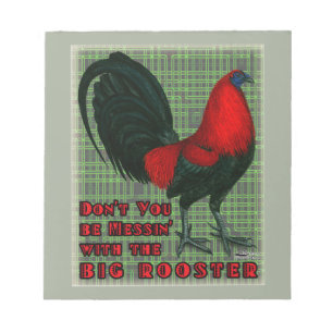 Big Red Rooster Notepad