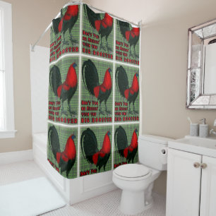 Big Red Rooster Shower Curtain