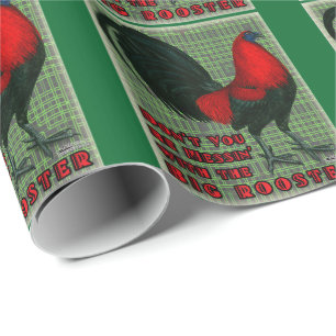 Big Red Rooster Wrapping Paper