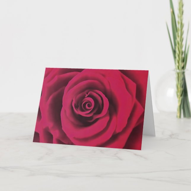 Big Red Rose Card (Front)