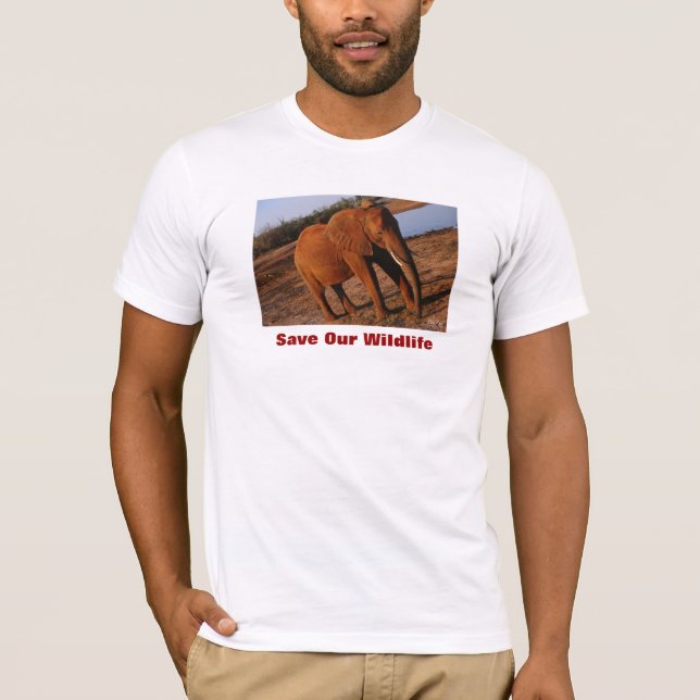Big Red Save Our Wildlife T-Shirt (Front)