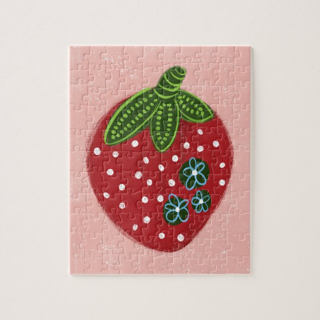 Big Red Strawberry Jigsaw Puzzle (Vertical)