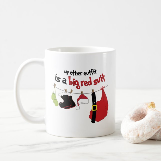 Big Red Suit Coffee Mug (With Donut)