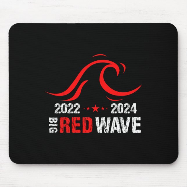 Big Red Wave Republican Gop Election  Mouse Pad (Front)