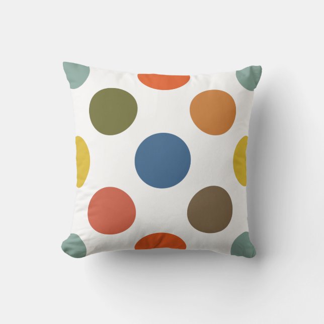 Big Retro Dots Cushion (Front)