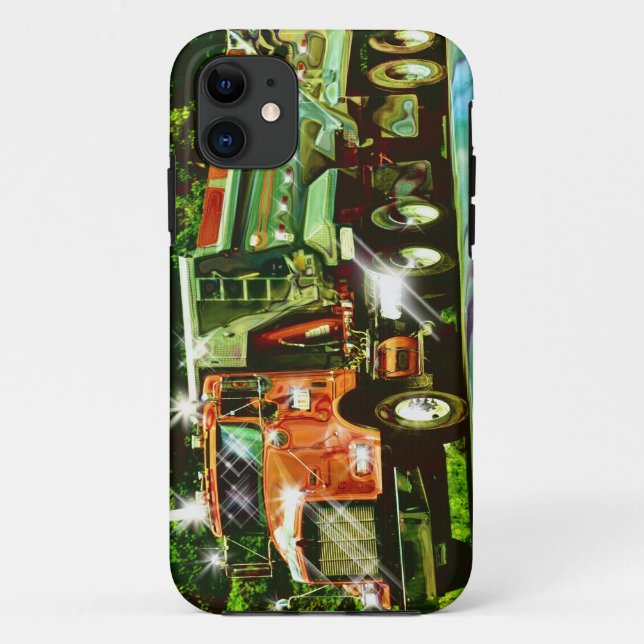 Big Rig Orange Truck Lorry Driver's iPhone 5 Case (Back)