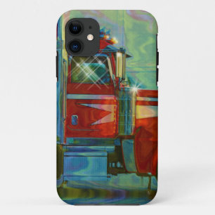 Big Rig Red Freight Truck Driver's iPhone 5 Case