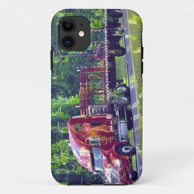 Big Rig Red Lorry Trucker's iPhone 5 Case (Back)