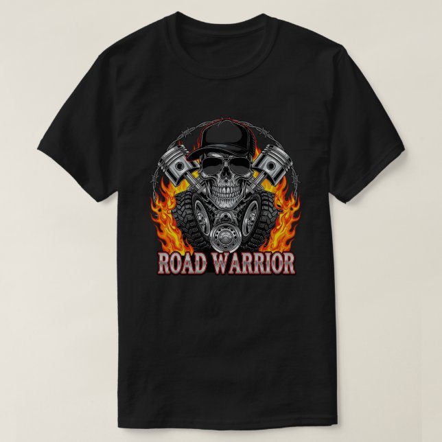 Big Rig Skull Grill Vector Design T-Shirt (Design Front)