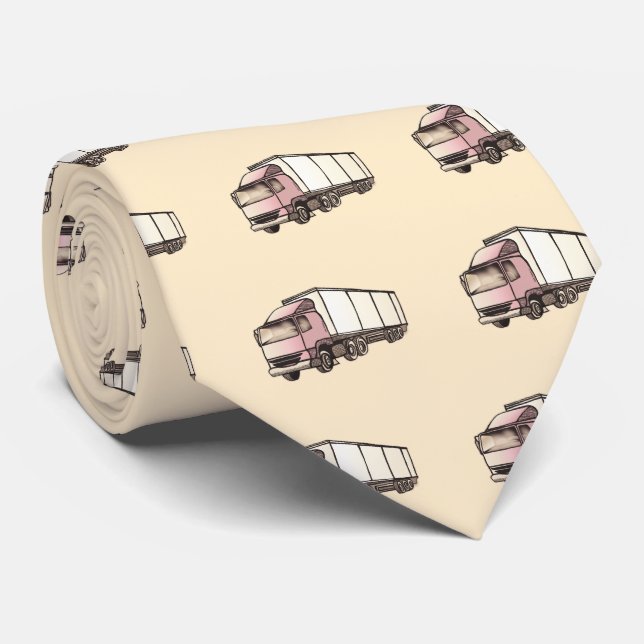 Big Rig Truck Tie (Rolled)