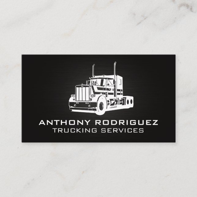 Big Rig Trucking | Transport Services  Business Card (Front)