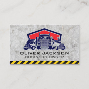 Big Rig Trucks   Builder   Construction Business Card