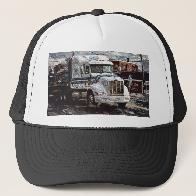 Big Rigs Heavy Transport Trucker's Hat (Front)