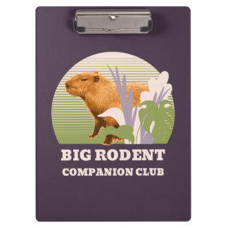 Big Rodent Companion Club Capybara Clipboard