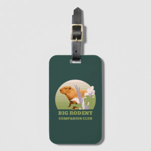 Big Rodent Companion Club Capybara Luggage Tag
