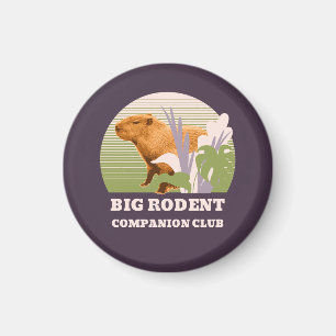 Big Rodent Companion Club Capybara Magnet