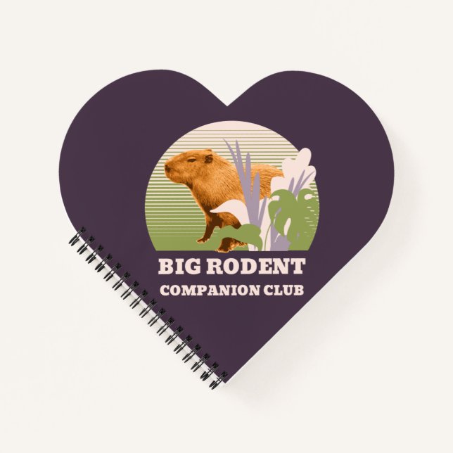 Big Rodent Companion Club Capybara Notebook (Front)